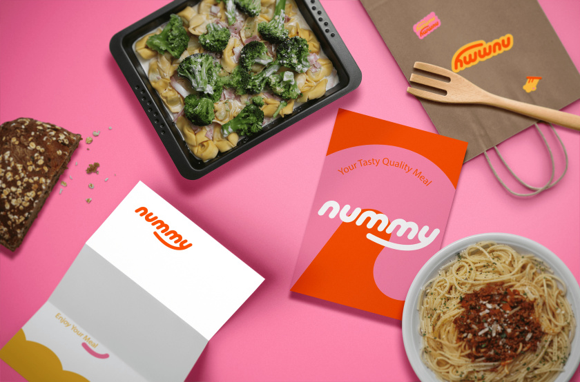 Nummy云端廚房外賣美食品牌logo設(shè)計(jì)與形象vi設(shè)計(jì),源自字母n的識(shí)別符號(hào) Nummy云端廚房外賣美食品牌logo設(shè)計(jì)與形象vi設(shè)計(jì),源自字母n的識(shí)別符號(hào)