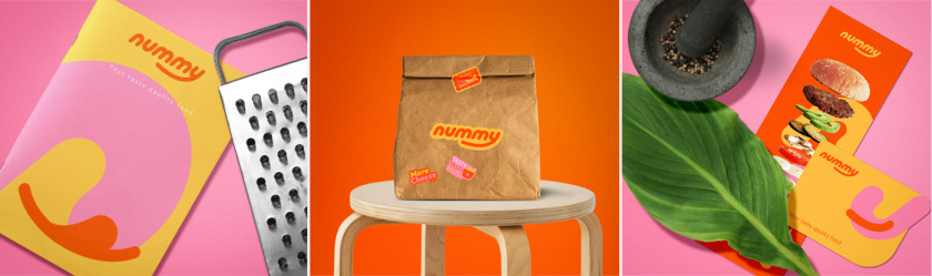 Nummy云端廚房外賣美食品牌logo設(shè)計(jì)與形象vi設(shè)計(jì),源自字母n的識(shí)別符號(hào) Nummy云端廚房外賣美食品牌logo設(shè)計(jì)與形象vi設(shè)計(jì),源自字母n的識(shí)別符號(hào)