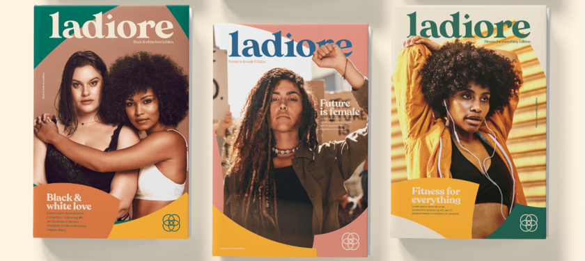 ladiore 女性時尚品牌logo設(shè)計與視覺識別vi設(shè)計，源自四個象征