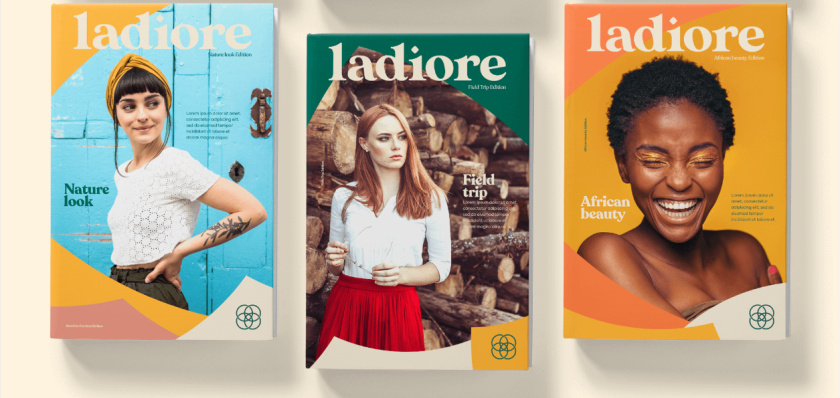 ladiore 女性時尚品牌logo設(shè)計與視覺識別vi設(shè)計，源自四個象征