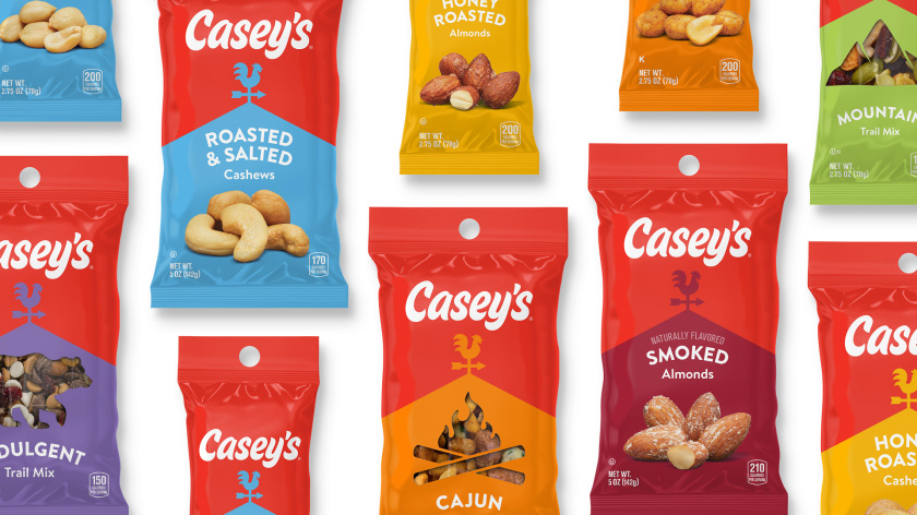 Casey便利店與比薩連鎖店logo設計品牌形象vi設計包裝設計，公雞風標+房屋谷倉造型