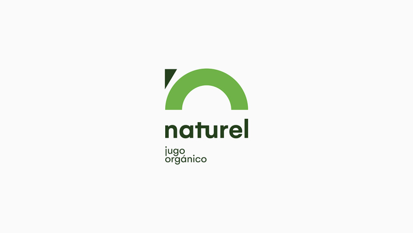 Naturel 天然有機(jī)果汁品牌logo設(shè)計(jì)