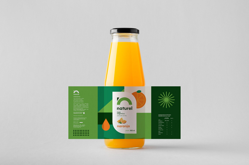 Naturel 天然有機(jī)果汁包裝設(shè)計(jì)