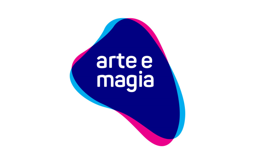 Arte e Magia兒童青少年舞蹈教育機構品牌vi視覺形象設計，彎曲漸變色塊的疊加