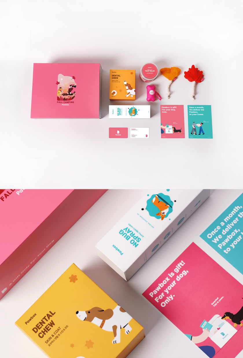Pawbox寵物用品平臺網站品牌形象設計-包裝設計 Pawbox寵物用品平臺網站品牌形象設計-包裝設計
