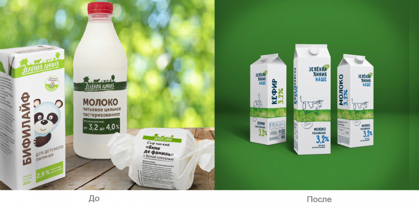 綠線健康食品乳制品鮮肉產品品牌包裝設計，手繪綠線超級視覺符號