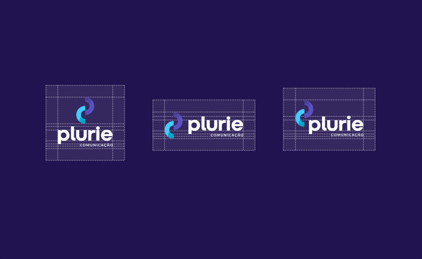 Plurie 品牌vi形象設計，兩個半圓相交