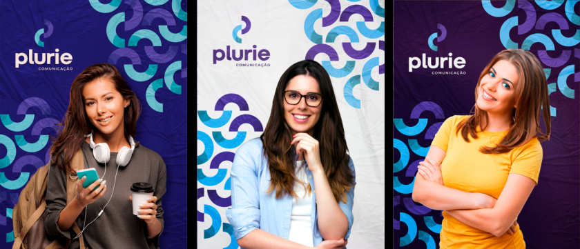 Plurie 品牌vi形象設計，兩個半圓相交