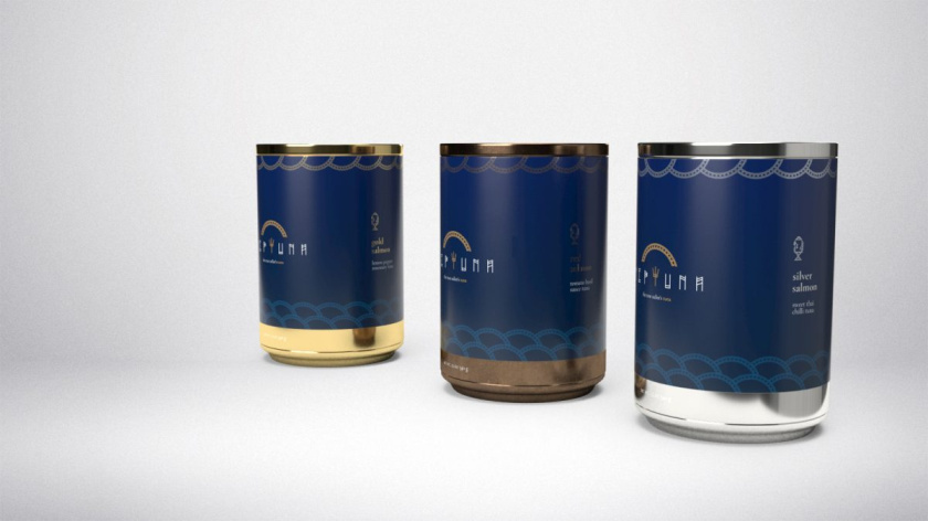 Neptuna 金槍魚(yú)罐頭品牌形象logo設(shè)計(jì)與包裝設(shè)計(jì)