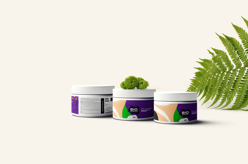 Bio Botanico 專業護發產品包裝設計，鮮艷熱帶風格元素
