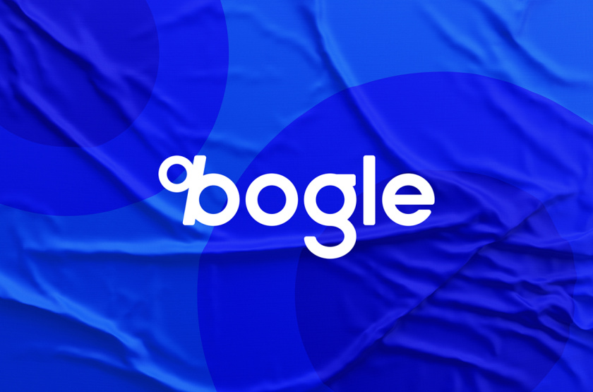 Bogle金融科技公司logo設計vi設計，首字母B改造成百分號%的形狀