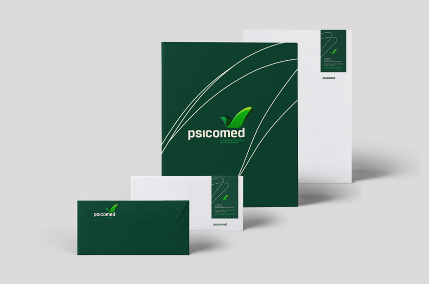 Psicomed 醫(yī)院品牌形象設(shè)計(jì)logo設(shè)計(jì)vi設(shè)計(jì)，高端與富有生命力