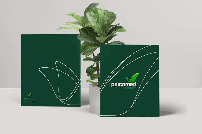 Psicomed 醫(yī)院品牌形象設(shè)計(jì)logo設(shè)計(jì)vi設(shè)計(jì)，高端與富有生命力
