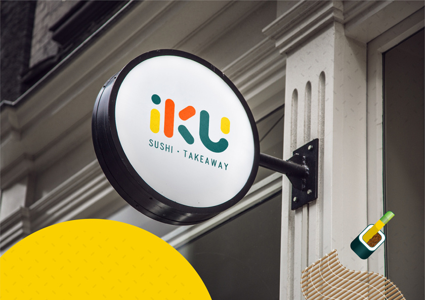 iku壽司品牌形象設計，一個充滿活力的壽司品牌