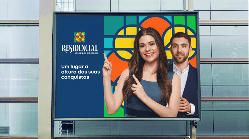 Residencial高端住宅地產logo設計vi設計，教堂+太陽+想日款+馬賽克元素