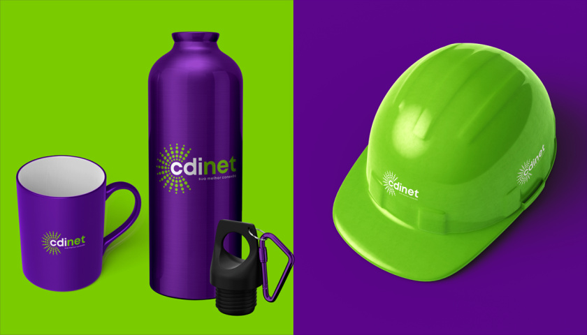 cidnet 互聯網科技公司vi設計品牌視覺識別設計。動感的光芒圓點