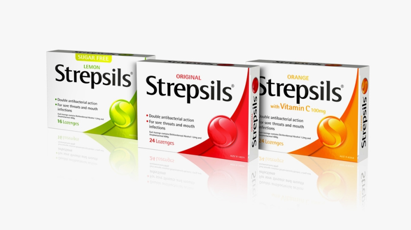Strepsils 咽喉護(hù)理喉嚨疼痛藥品包裝設(shè)計(jì)