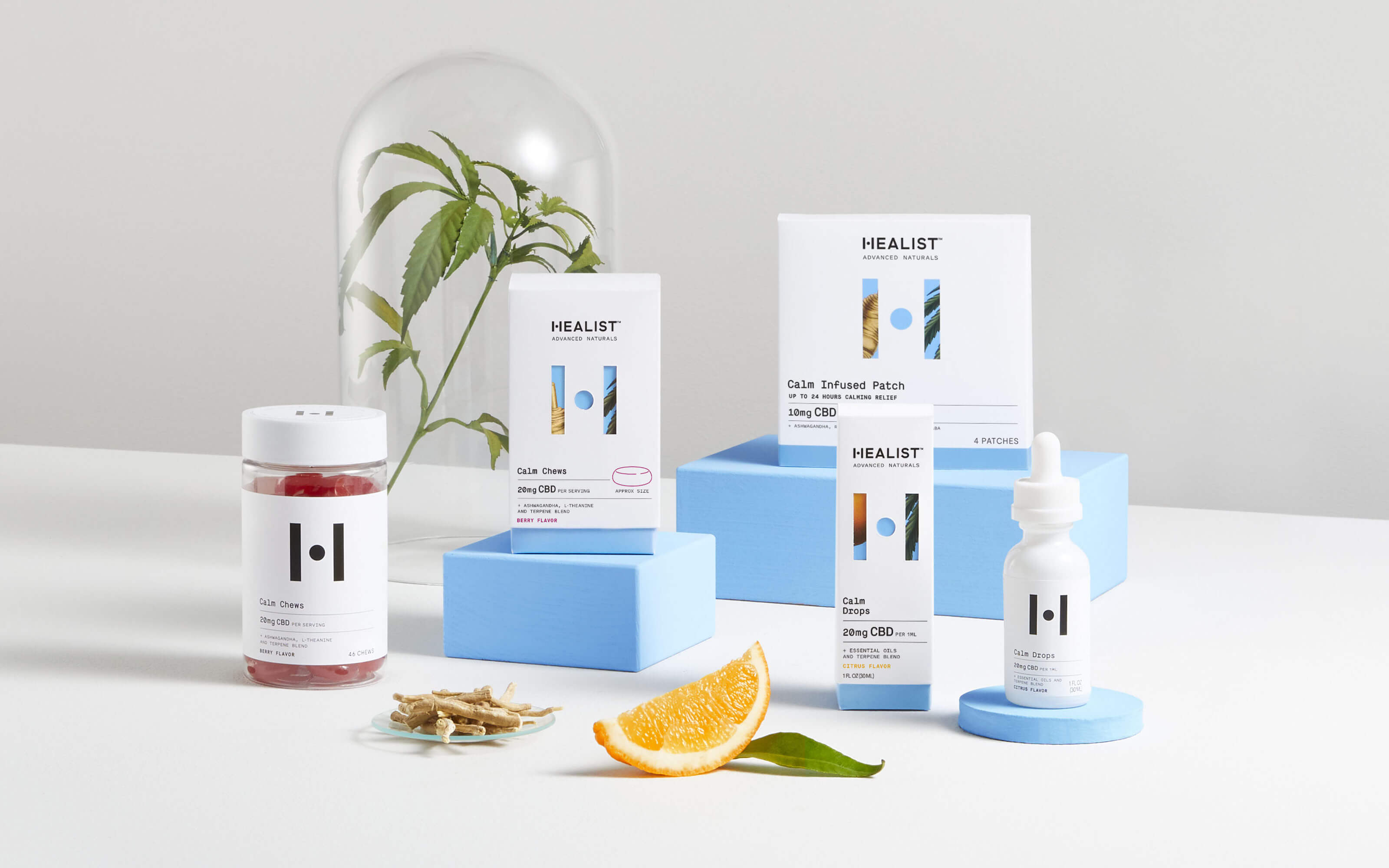 Healist大麻二酚CBD草本保健品藥品包裝設(shè)計(jì)，自然植物與現(xiàn)代科學(xué)的平衡