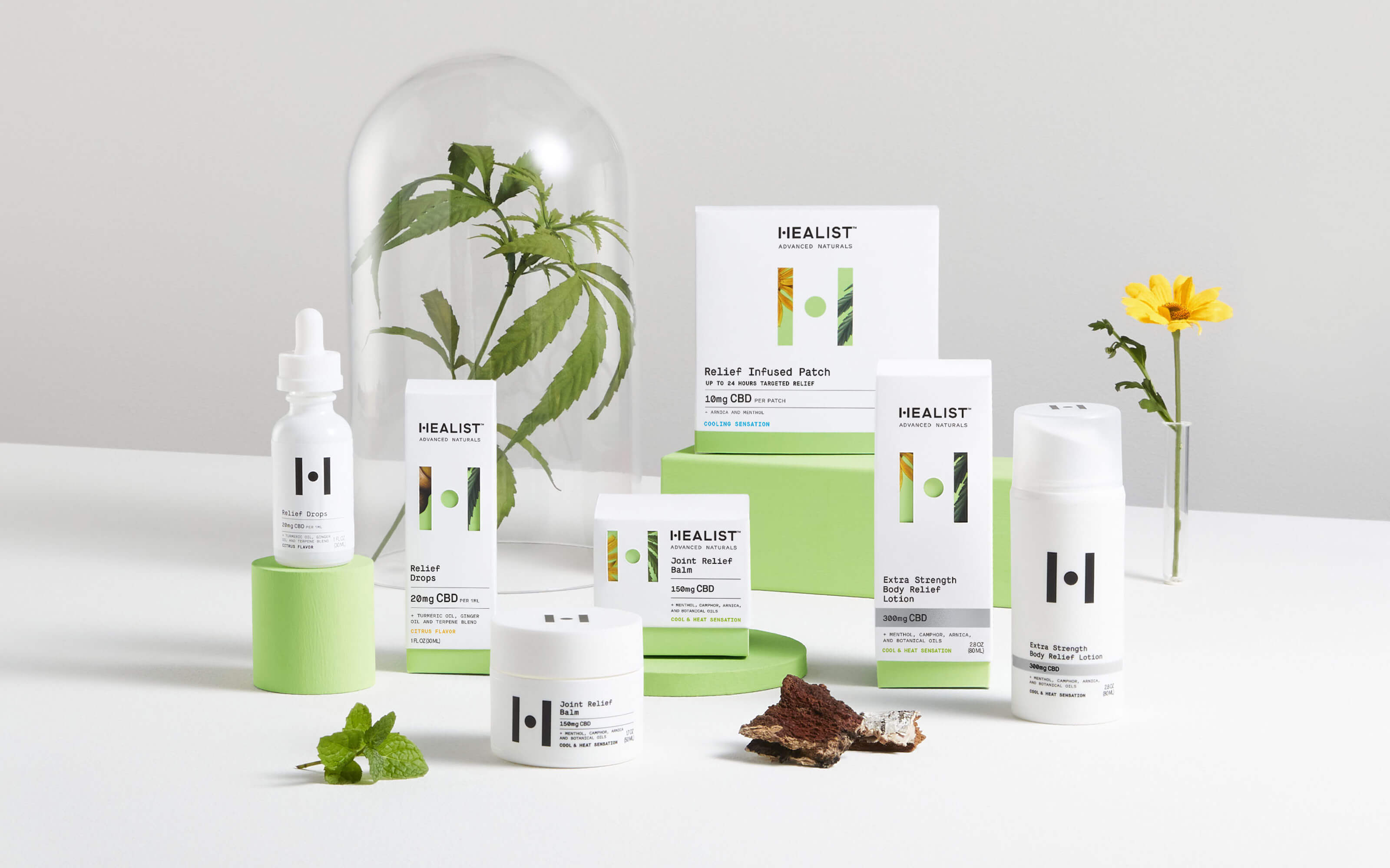 Healist大麻二酚CBD草本保健品藥品包裝設(shè)計(jì)，自然植物與現(xiàn)代科學(xué)的平衡