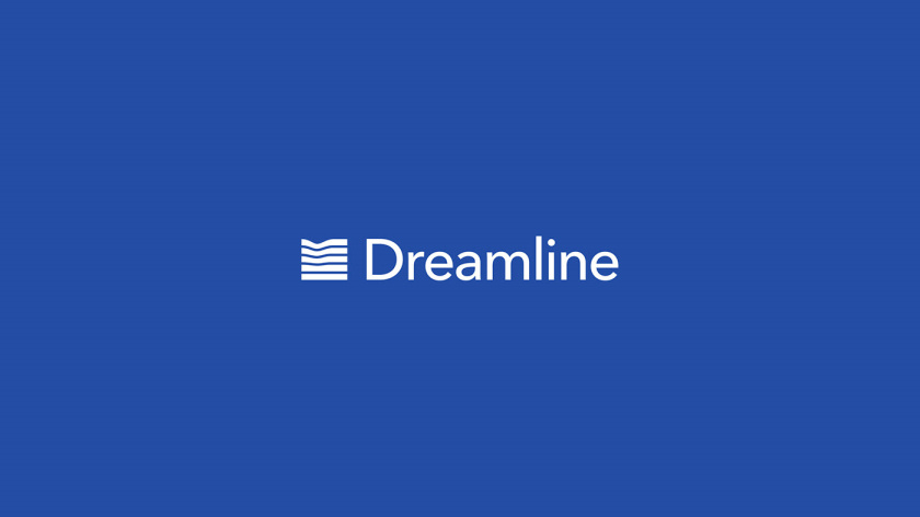 Dreamline 睡眠產(chǎn)品床墊寢具品牌logo設(shè)計(jì)，床墊多層結(jié)構(gòu)承受人體壓力的圖形