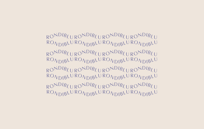 RONDIBLU 床墊睡眠產品品牌形象vi設計-曲線logo設計