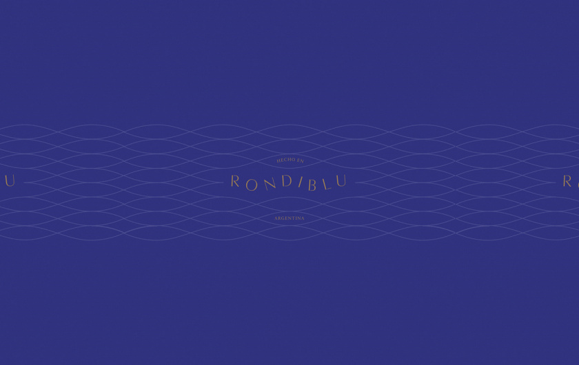 RONDIBLU 床墊睡眠產品品牌形象vi設計，交織的紡織與床墊波浪曲線