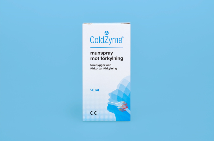 Coldzyme預(yù)防感冒病菌口腔噴霧劑包裝設(shè)計,色塊面部+箭頭喉嚨發(fā)炎圖形 Coldzyme預(yù)防感冒病菌口腔噴霧劑包裝設(shè)計,色塊面部+箭頭喉嚨發(fā)炎圖形