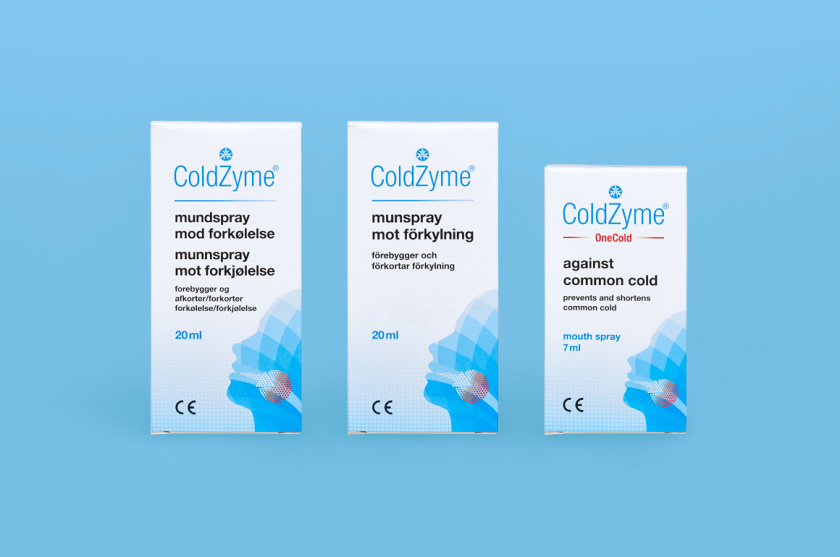 Coldzyme預(yù)防感冒病菌口腔噴霧劑包裝設(shè)計,色塊面部+箭頭喉嚨發(fā)炎圖形 Coldzyme預(yù)防感冒病菌口腔噴霧劑包裝設(shè)計,色塊面部+箭頭喉嚨發(fā)炎圖形