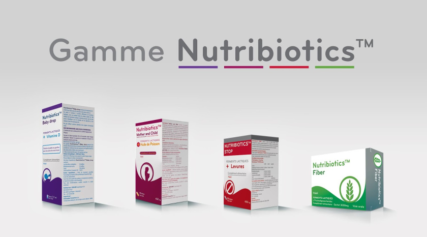nutribiotics OTC系列藥品包裝設(shè)計(jì)，采用獨(dú)特的符號(hào)標(biāo)識(shí)來區(qū)分產(chǎn)品