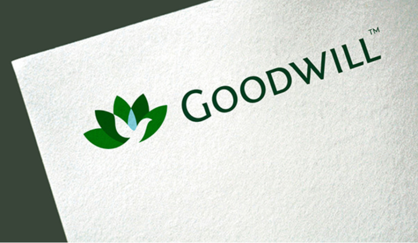 Goodwill 糧食面粉企業品牌logo設計與品牌形象識別設計，小鳥與花朵結合元素