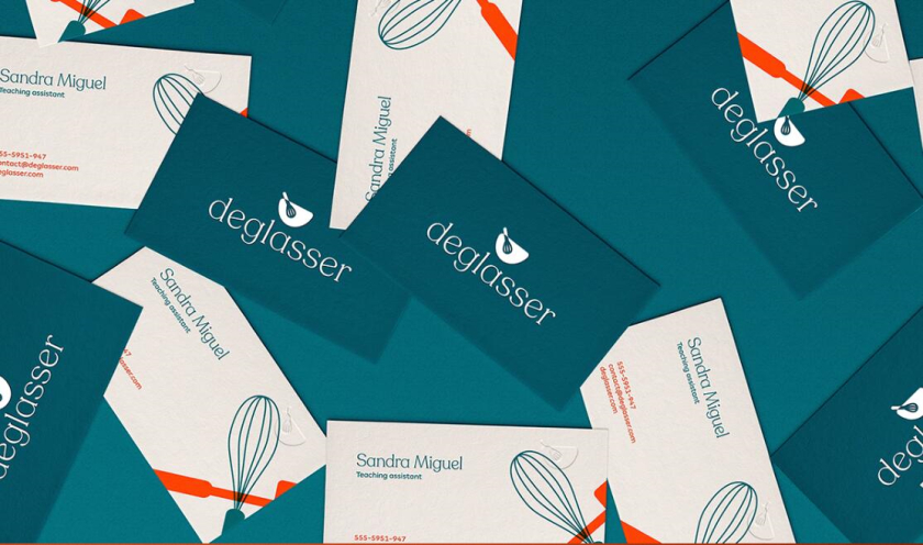 Deglasser 烹飪學校教育品牌視覺識別logo設(shè)計vi設(shè)計
