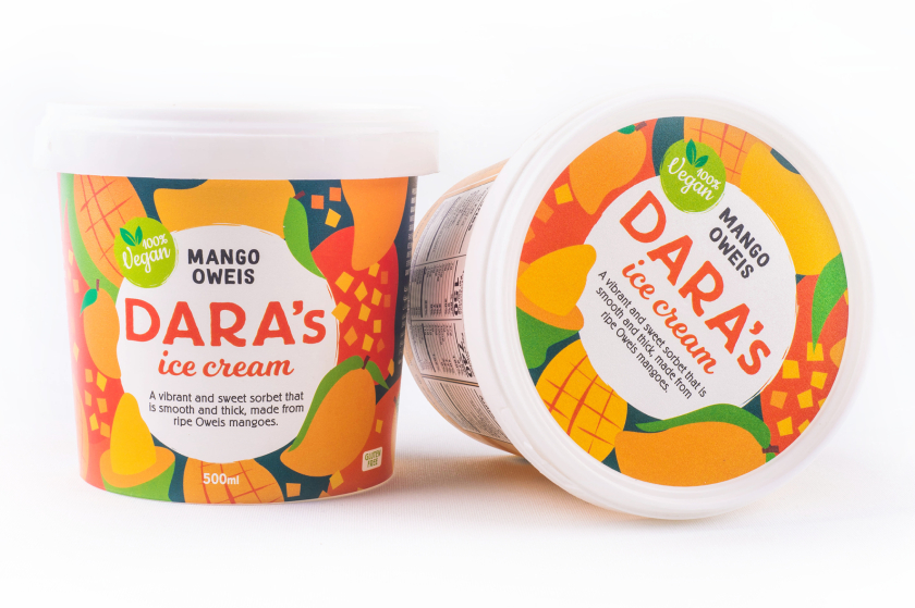 Dara全天然手工冰淇淋包裝設(shè)計“鮮艷飽滿的插畫”