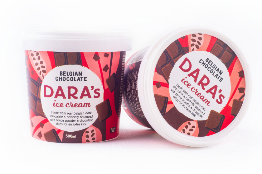Dara全天然手工冰淇淋包裝設(shè)計“鮮艷飽滿的插畫”