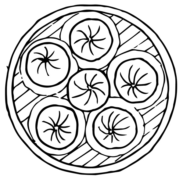 DIMSUMNYAKA 包子餃子點(diǎn)心手繪插圖設(shè)計(jì)