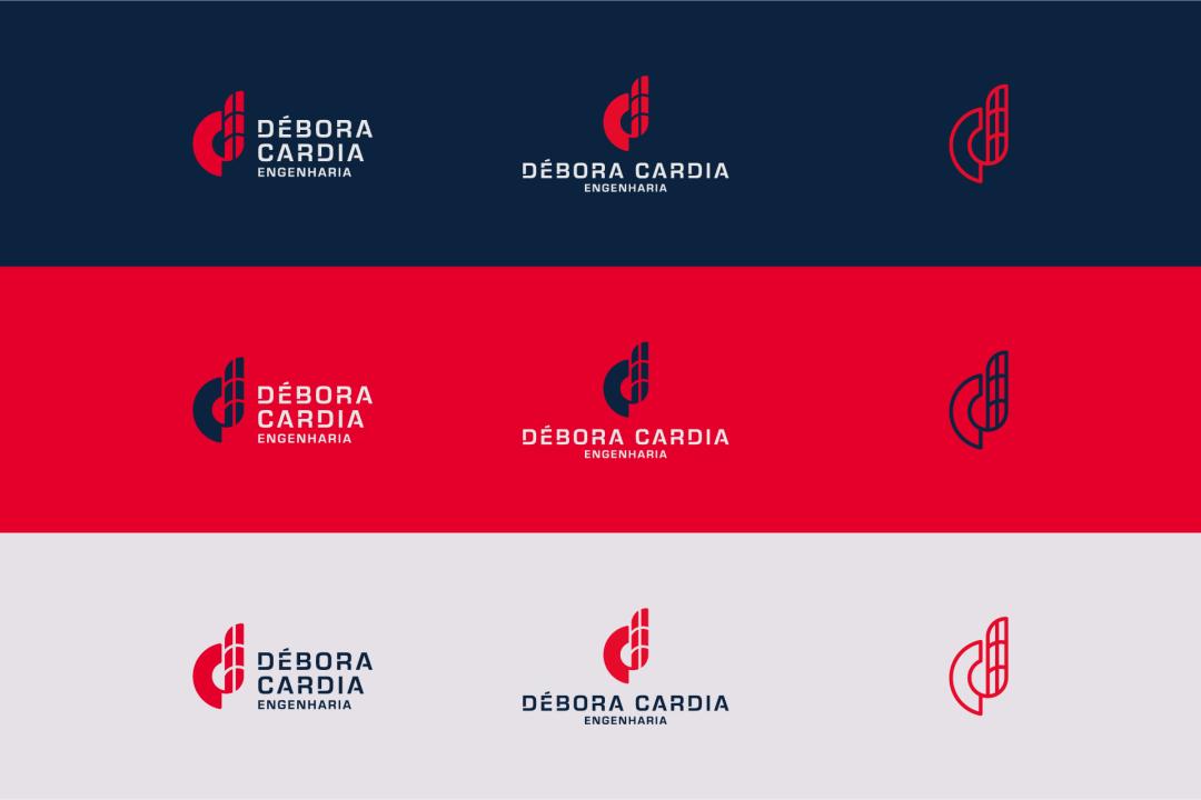 Débora Cardia 土木建筑公司品牌形象設計logo設計vi設計,字母dc+大樓圖形 Débora Cardia 土木建筑公司品牌形象設計logo設計vi設計,字母dc+大樓圖形