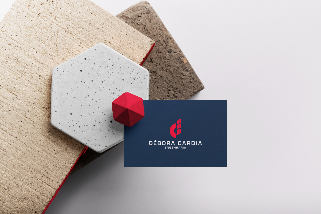 Débora Cardia 土木建筑公司品牌形象設計logo設計vi設計,字母dc+大樓圖形 Débora Cardia 土木建筑公司品牌形象設計logo設計vi設計,字母dc+大樓圖形