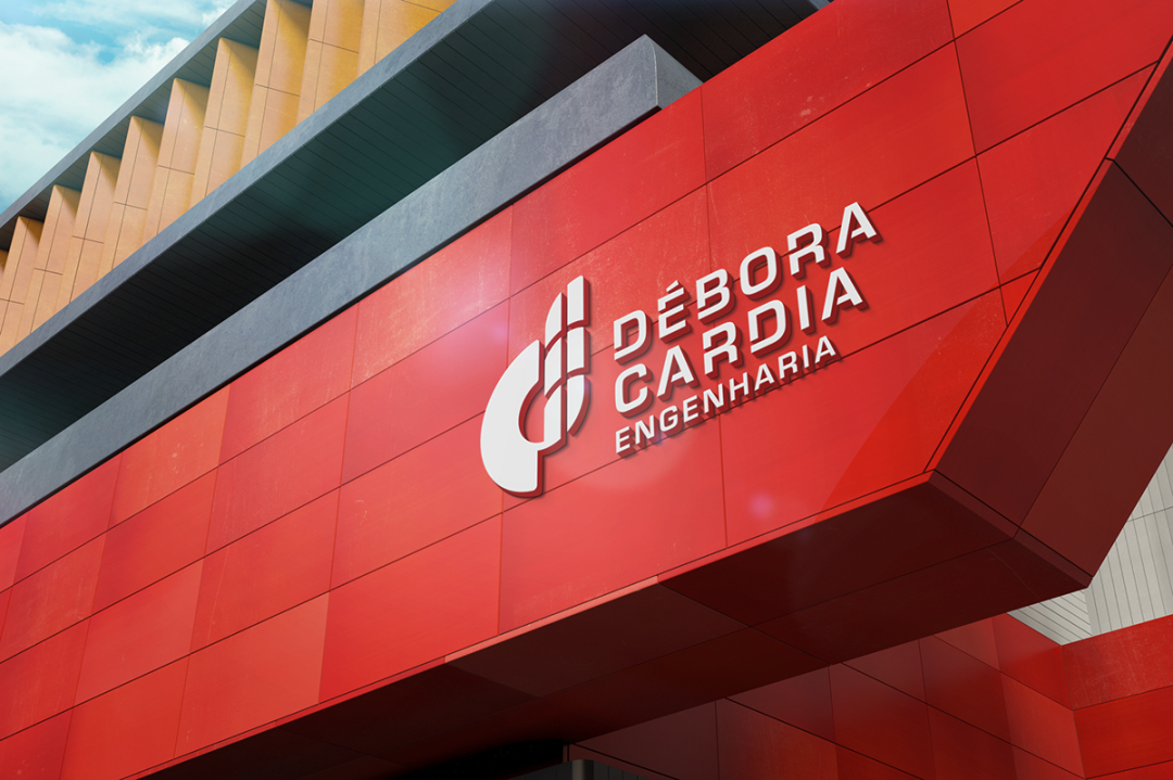 Débora Cardia 土木建筑公司品牌形象設計logo設計vi設計,字母dc+大樓圖形 Débora Cardia 土木建筑公司品牌形象設計logo設計vi設計,字母dc+大樓圖形