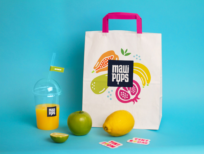 Maui Pops 冰淇淋店品牌logo設計店鋪室內設計,活潑的夏威夷風格 Maui Pops 冰淇淋店品牌logo設計店鋪室內設計,活潑的夏威夷風格