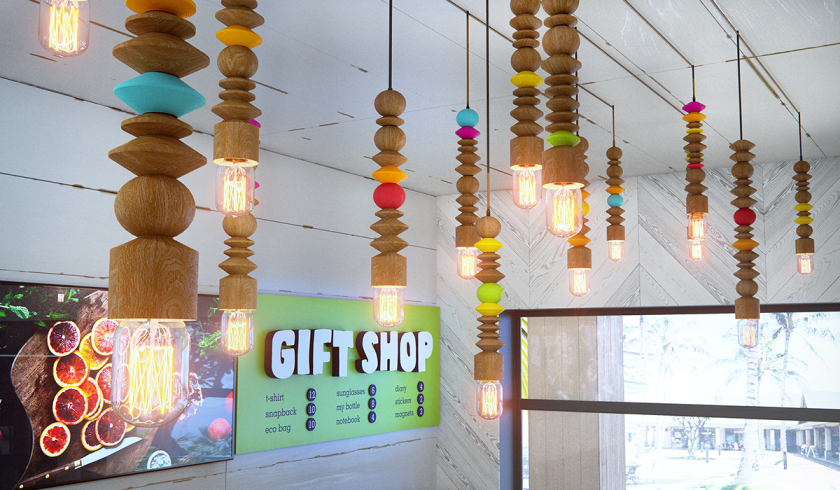 Maui Pops 冰淇淋店品牌logo設計店鋪室內設計,活潑的夏威夷風格 Maui Pops 冰淇淋店品牌logo設計店鋪室內設計,活潑的夏威夷風格