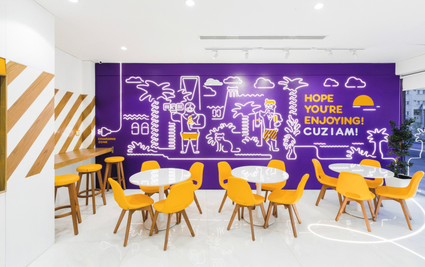 Zonice 冷凍酸奶咖啡連鎖店品牌vi形象設計-店鋪設計