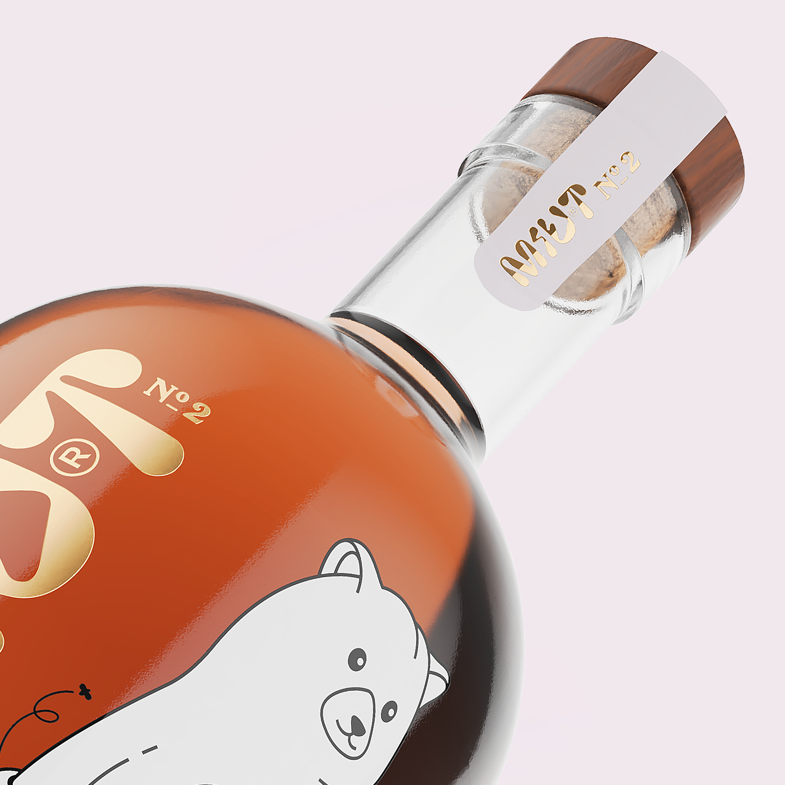 Miut 蜂蜜酒品牌包裝設計,一只拿著蜂巢的熊插畫 Miut 蜂蜜酒品牌包裝設計,一只拿著蜂巢的熊插畫