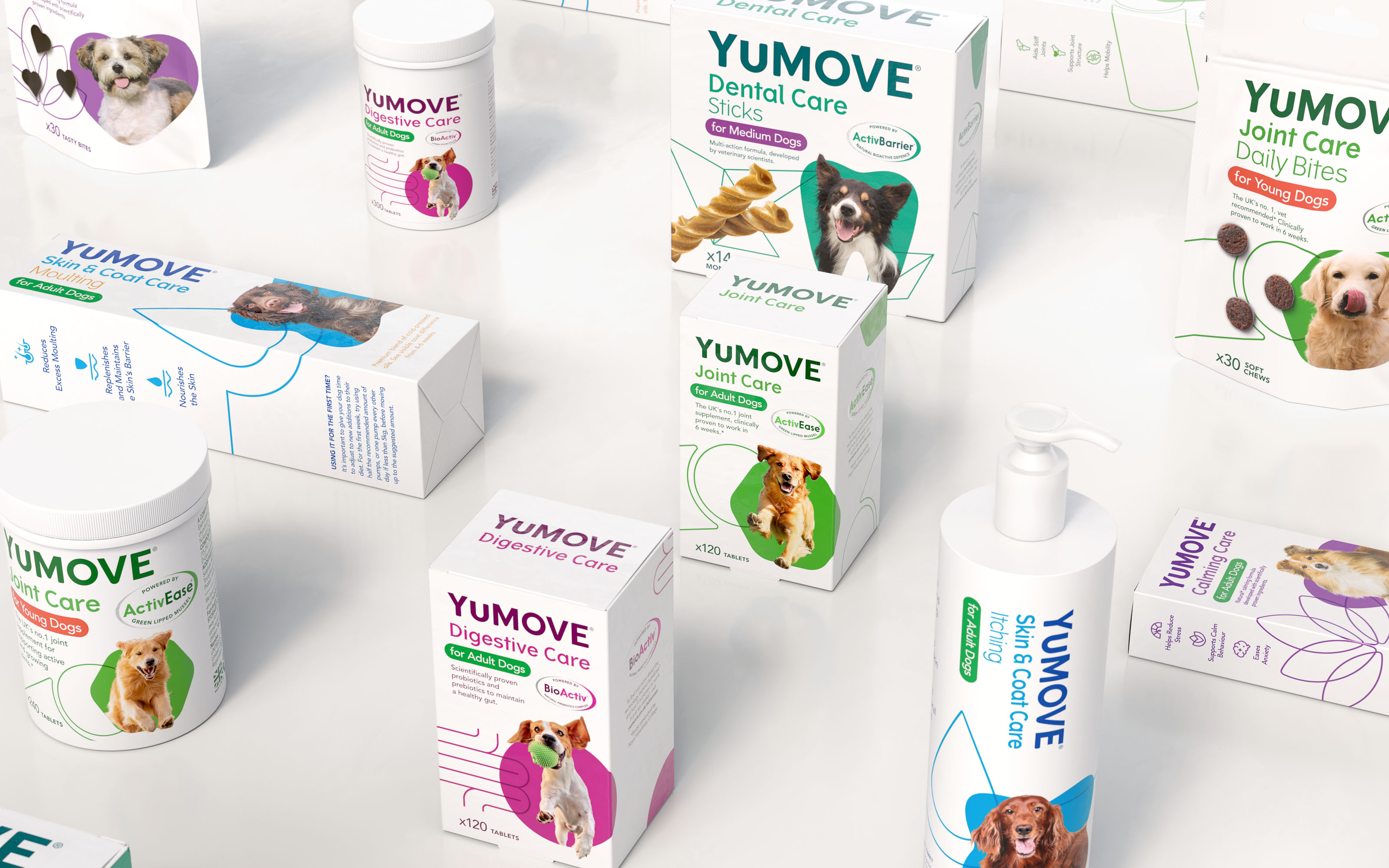 YuMOVE寵物護理品牌戰略策劃與系列產品包裝形象更新設計‘色塊+線條“ YuMOVE寵物護理品牌戰略策劃與系列產品包裝形象更新設計‘色塊+線條“