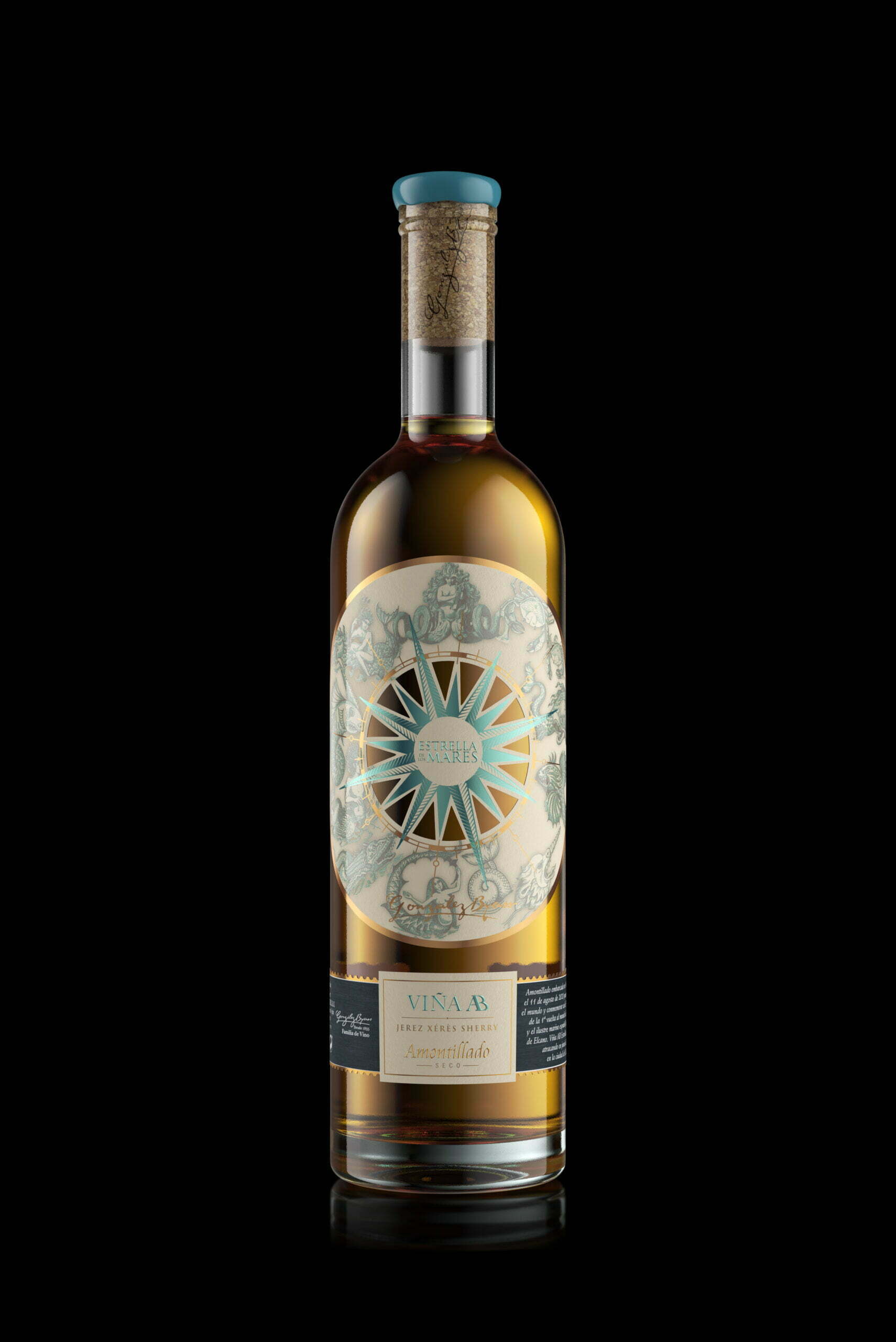 ESTRELLA DE環(huán)球航行紀念版葡萄酒包裝設計”海洋元素+星星品牌識別“