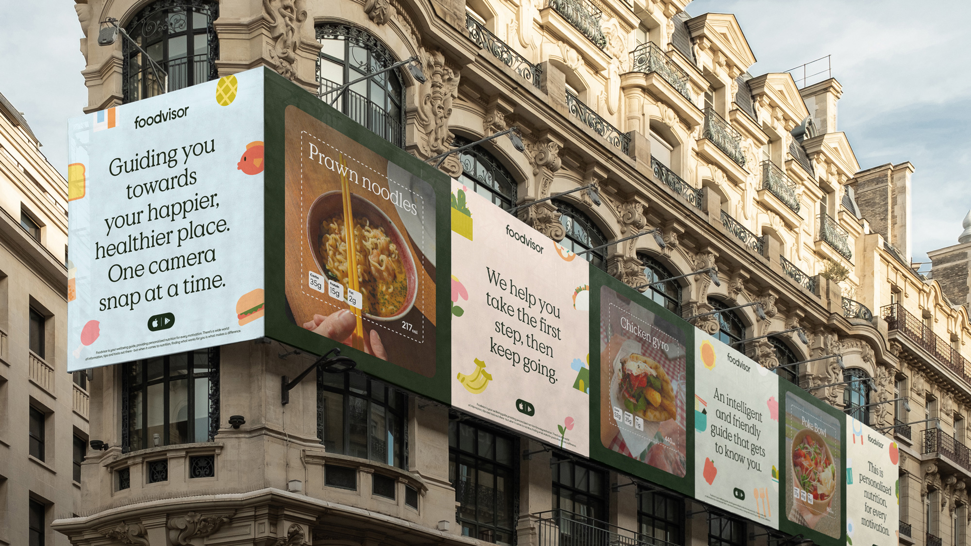 Foodvisor個人營養健康應用程序品牌vi形象設計鱷梨吉祥物設計