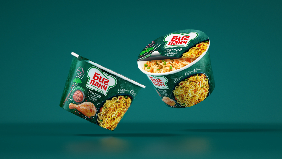 Big Lunch品牌桶裝方便面更新包裝設計概念“廚師刀下剛切出來的食料” Big Lunch品牌桶裝方便面更新包裝設計概念“廚師刀下剛切出來的食料”