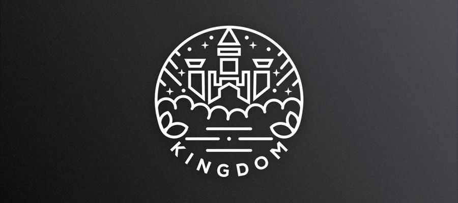 簡潔高效logo設計靈感-城堡徽章logo