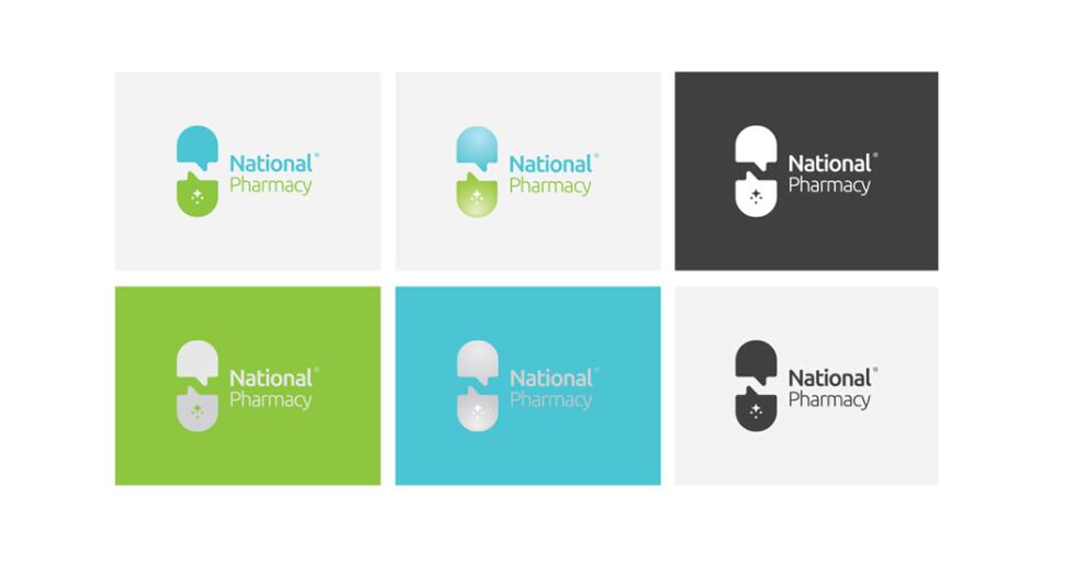 National Pharmacy 生物醫(yī)藥制藥公司logo設(shè)計(jì)“字母N切割膠囊“圖形