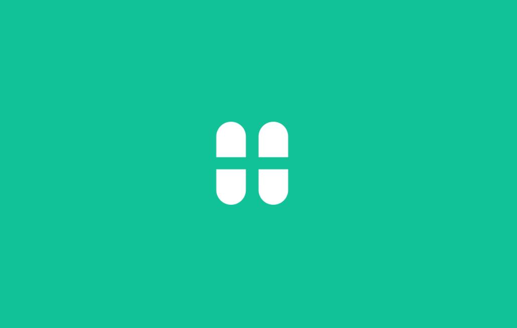 Hera Clinic 赫拉診所醫院logo設計vi設計，H字母+十字
