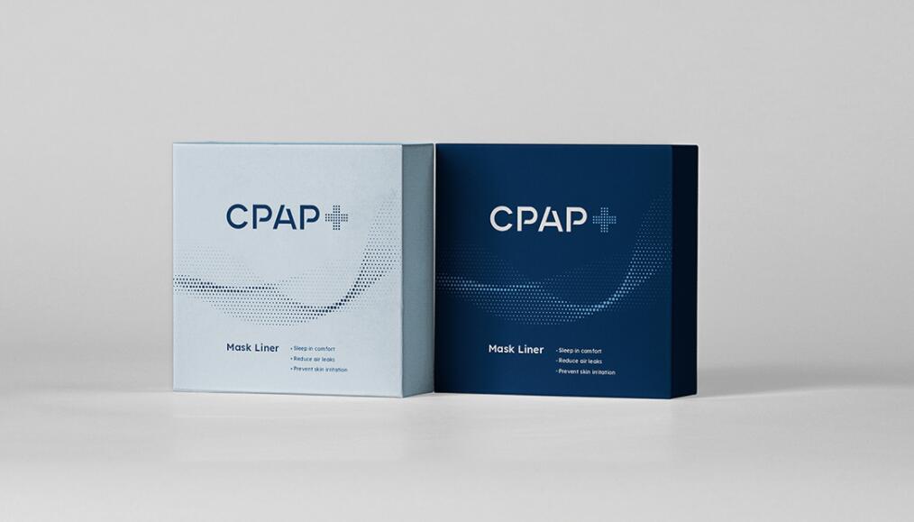 CPAP+睡眠呼吸暫停通氣治療醫(yī)療設(shè)備品牌logo設(shè)計(jì)視覺形象vi設(shè)計(jì)“圓點(diǎn)氣流”圖案