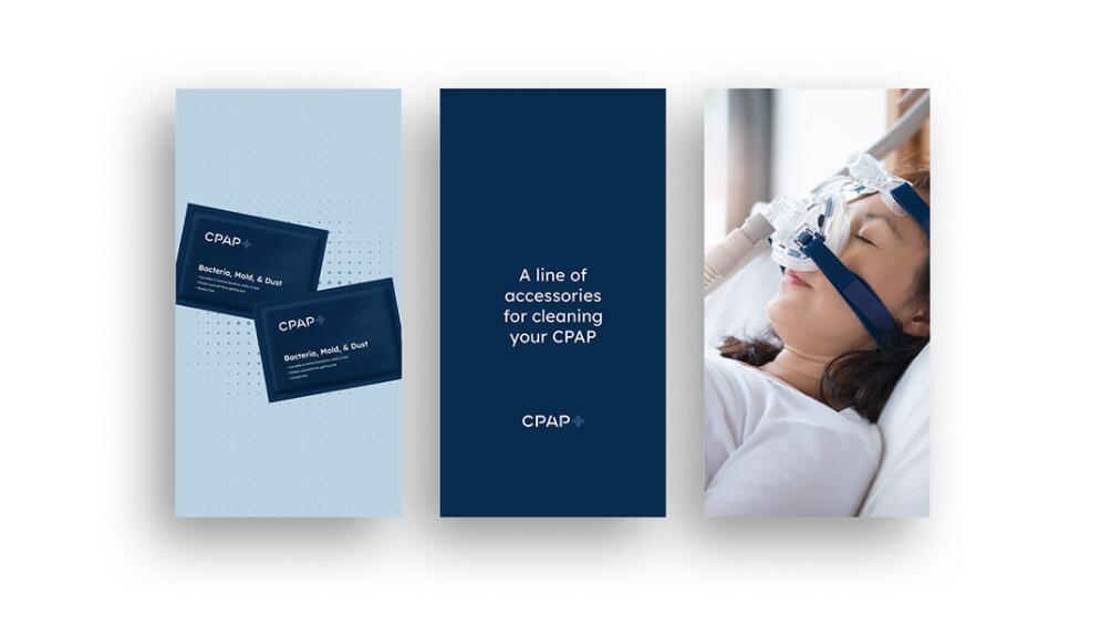 CPAP+睡眠呼吸暫停通氣治療醫(yī)療設(shè)備品牌logo設(shè)計(jì)視覺形象vi設(shè)計(jì)“圓點(diǎn)氣流”圖案